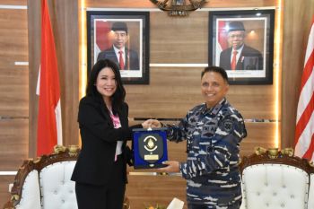 Danlantamal Manado menerima kunjungan Konjen Filipina