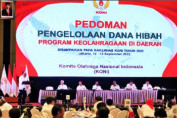 KONI bagikan buku pedoman dana hibah keolahragaan