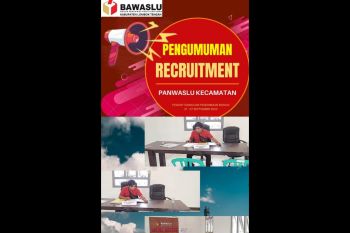 Pendaftaran Panwascam di Lombok Tengah segera dibuka