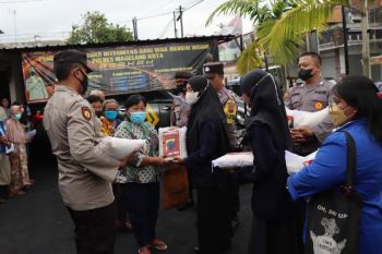 Polres Magelang Kota gandeng mahasiswa dan ormas gelar bakti sosial
