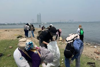 BEM UI kumpulkan sampah di pesisir pantai Jakarta Utara