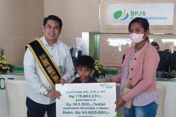 BPJAMSOSTEK Semarang Majapahit berikan santunan total Rp262 juta