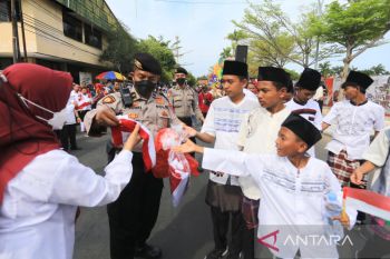 Kirab kebangsaan di Indramayu
