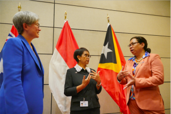 Marsudi leads Indonesia, Australia, Timor Leste meeting