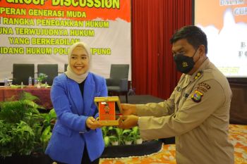 Kapolda Lampung buka kegiatan FGD "Peran Generasi Muda Dalam Penegakan Hukum"