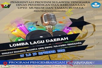 Dharma Wanita OPD se-Sultra ikuti lomba lagu daerah