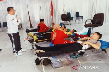 Polresta Kendari Sultra galang aksi donor darah