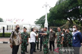 Peringatan HUT Ke-77 TNI digelar di Istana Merdeka