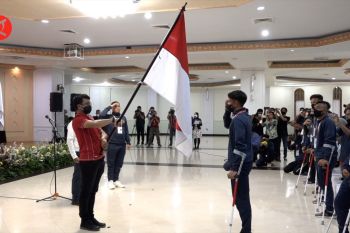 Menpora lepas tim sepak bola amputasi berlaga di Piala Dunia di Turki