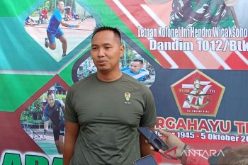 Turnamen tenis Dandim Cup 1012 Buntok diikuti peserta dari dua kabupaten