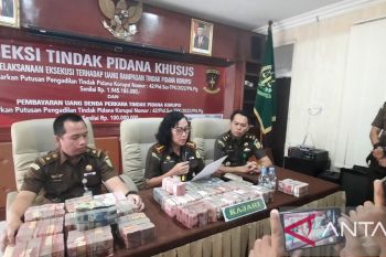 Kejari eksekusi uang rampasan kasus korupsi di Dispenda OKU senilai Rp1,9 miliar