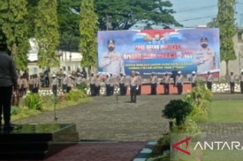 Kapolda Sulsel memimpin apel gelar pasukan Operasi Zebra Pallawa 2022