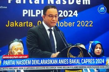 Partai NasDem resmi usung Anies Baswedan di Pilpres 2024