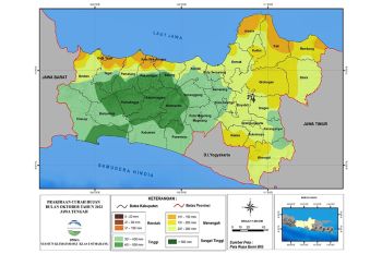 Puncak musim hujan di Cilacap pada bulan November