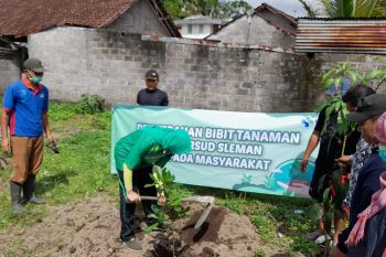 RSUD Sleman membagikan bibit tanaman buah ke masyarakat