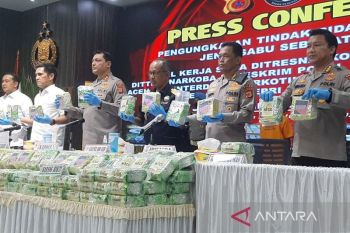 Penyelundupan 179 kilogram narkoba jenis sabu-sabu di Aceh Timur berhasil digagalkan