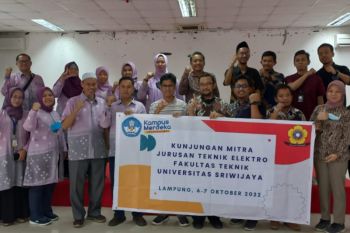 Itera sambut kunjungan mitra jurusan teknik elektro Unsri