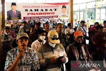 Ratusan relawan di Gresik dan Lamongan inginkan Prabowo maju Pilpres