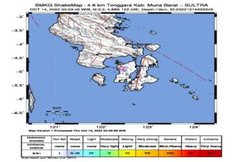 Aktivitas sesar lokal picu gempa dangkal di Muna Barat Sultra