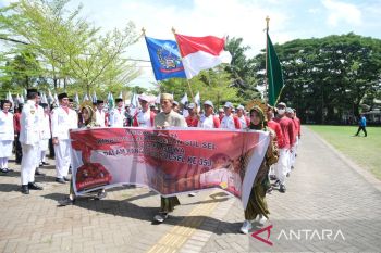 Bupati Gowa melepas Kirab Pelajar Andalan peringati HUT ke-353 Sulsel
