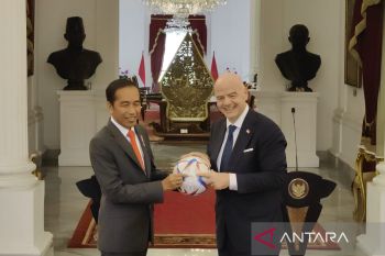 Jokowi tidak membicarakan rekomendasi TGIPF dengan Presiden FIFA