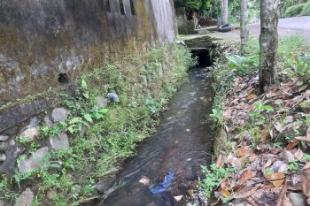 Pemerintah Desa Jelantik rutin bersihkan sampah di saluran irigasi
