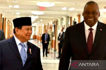 Prabowo Subianto dan Menhan AS bertemu selaraskan kerja sama pertahanan
