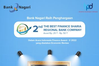 Bank Nagari terima penghargaan IFA-V-2022