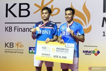 Pramudya/Rahmat juara Indonesia Masters 2022 Super 100