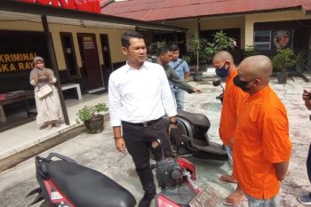 Dua pelaku pencurian motor  di Palangka Raya terancam lima tahun penjara