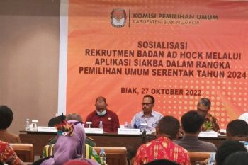 KPU Biak sosialisasi rekrutmen 5.934 petugas PPD dan PPS Pemilu 2024