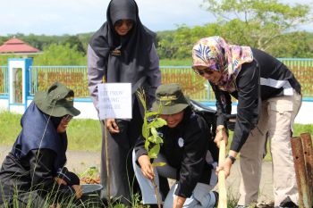 Penyuluh kehutanan Lampung tanam 3.500 pohon dukung penghijauan