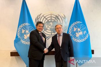 Airlangga bertemu Sekjen PBB Antonio Guterres bahas kesiapan KTT G20 di Bali