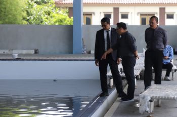 Pembangunan kolam akuatik bertaraf internasional Garut mencapai 90 persen