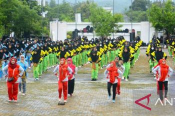 Ratusan pelajar ikuti Gerakan Nasional Aksi Bergizi di Kabupaten OKU Selatan