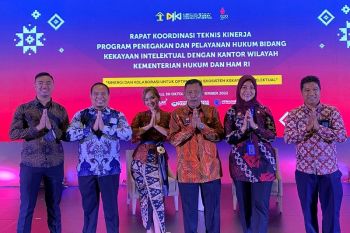 Kemenkumham Riau hadiri Rakernas Program Penegakan dan Pelayanan Hukum Bidang Kekayaan Intelektual