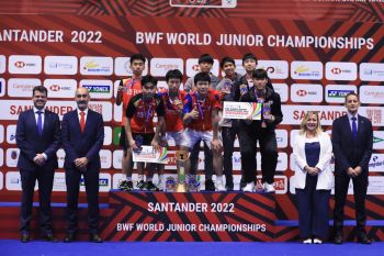 China mendominasi podium Kejuaraan Dunia Junior 2022