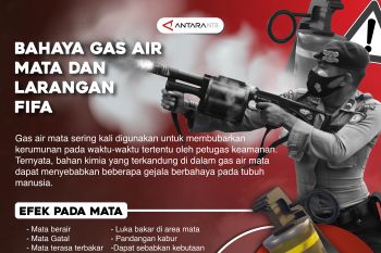 Bahaya gas air mata dan larangan FIFA