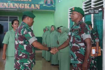 Dandim pimpin upacara purna tugas personil Kodim 1708/BN