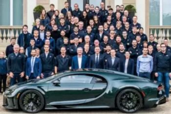 Produksi mobil Bugatti Chiron capai 400 unit
