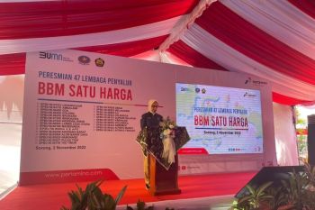 Pertamina telah bangun 390 penyalur BBM Satu Harga di 123 kabupaten di seluruh Indonesia