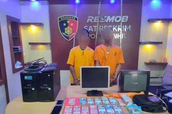 Dua pengedar uang palsu di Inhil ditangkap polisi