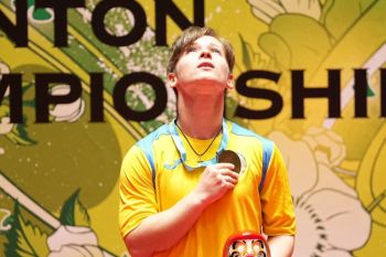 Oksana juara dunia bulu tangkis pertama Ukraina