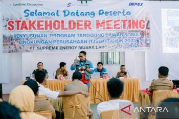 PT Supreme Energy libatkan masyarakat susun program TJSLPsupaya tepat sasaran