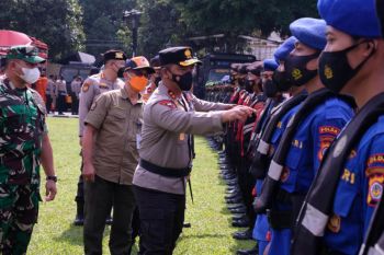 Polda DIY menggelar apel kesiapsiagaan hadapi bencana alam