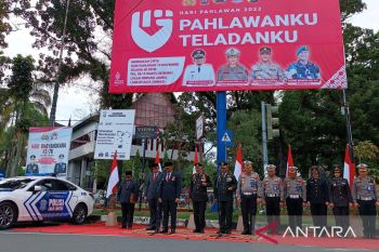 Polda Sumbar gelar peringatan Hari Pahlawan unik di Padang, libatkan pengendara