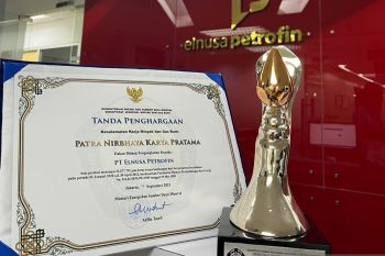 Elnusa Petrofin raih penghargaan Patra Nirbhaya Karya Pratama dari Kementerian ESDM