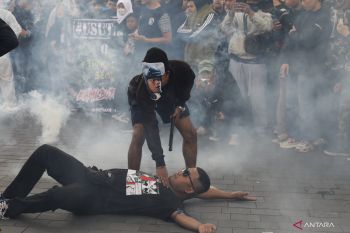 Unjuk rasa memperingati 40 hari tragedi Kanjuruhan