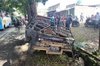 Dua orang tewas akibat pikap alami kecelakaan tunggal di Banyumas