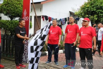 Ratusan ASN Kemenkumham Riau ikuti jalan sehat, dukung dan semarakkan KTT G20 Indonesia 2022